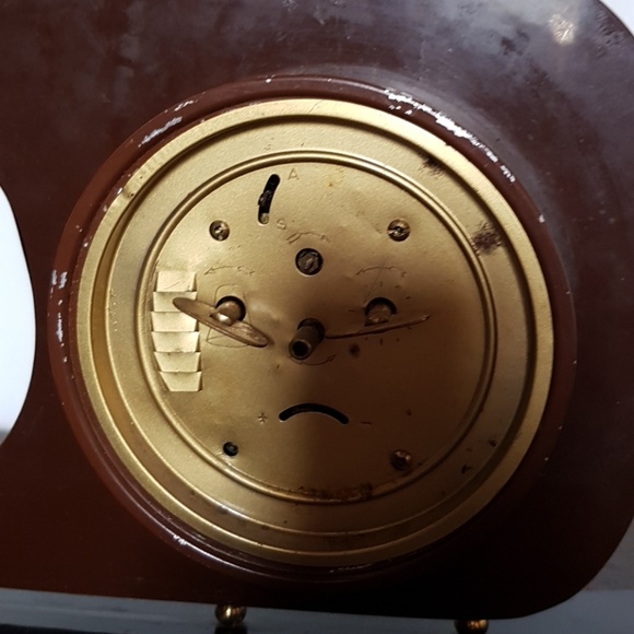 MCM Veglia boomerang blackamoor clock - Picture 5 of 8